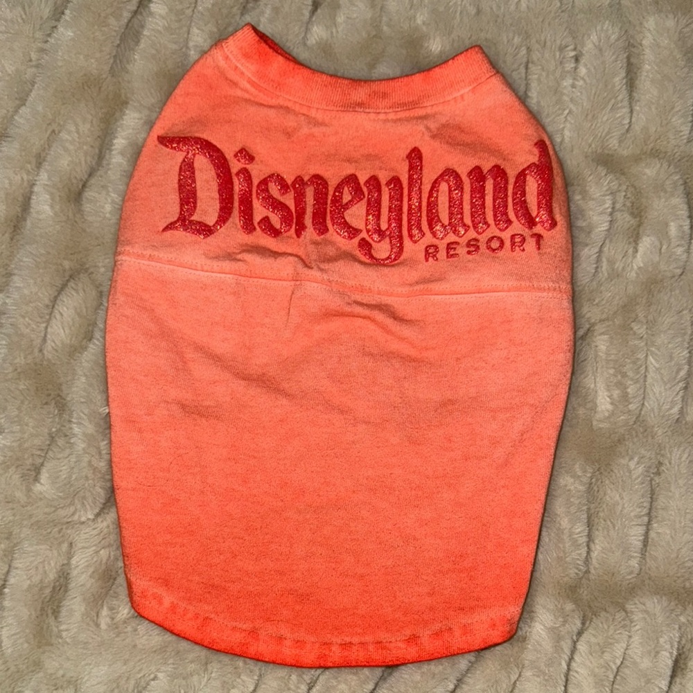 Disneyland Orange ombré pet Shirt. Size small NEW